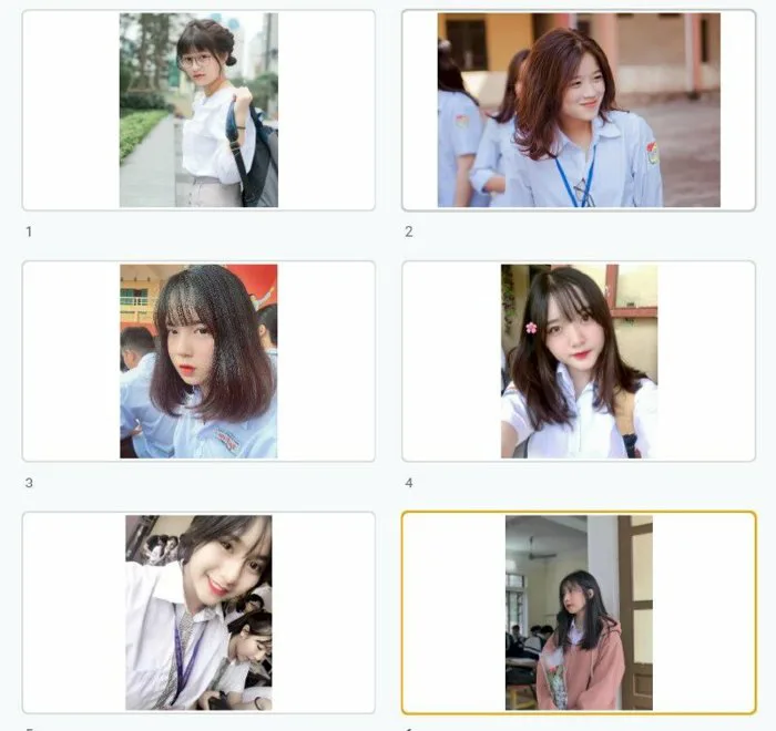 Hình ảnh gái xinh tóc ngang vai 2k9 full HD hình ảnh chất lượng cao, kích  thước lớn