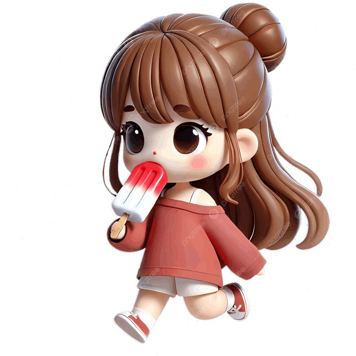 Hình ảnh Một Cô Gái đang ăn Kem Que PNG , Que Băng, Kem Que, Hoạt Hình PNG  trong suốt và Vector để tải xuống miễn phí