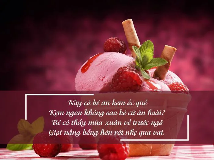 Top stt về kem, ăn kem hay, cap về kem thả thính đỉnh cao