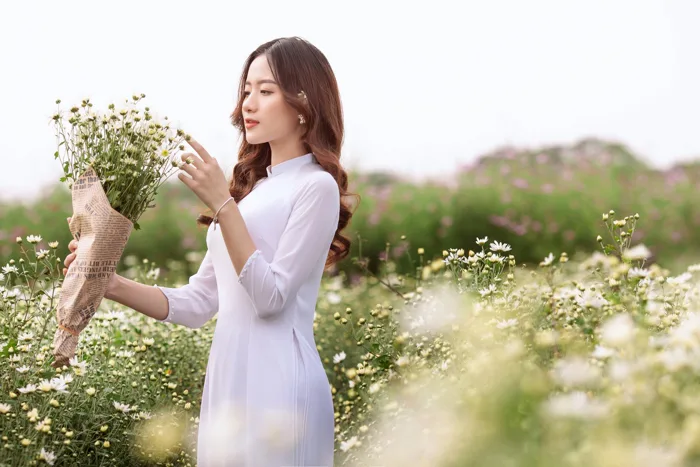 Chụp Ảnh Áo Dài Cúc Họa Mi Cực Xinh Nàng Không Thế Bỏ Lỡ