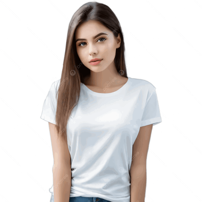 Hình ảnh Cô Gái Xinh đẹp Mặc áo Phông Trắng Cho Mẫu áo Phông PNG , Cô Gái  Xinh đẹp, áo Thun Trắng, Mẫu áo Thun PNG trong suốt và Vector để