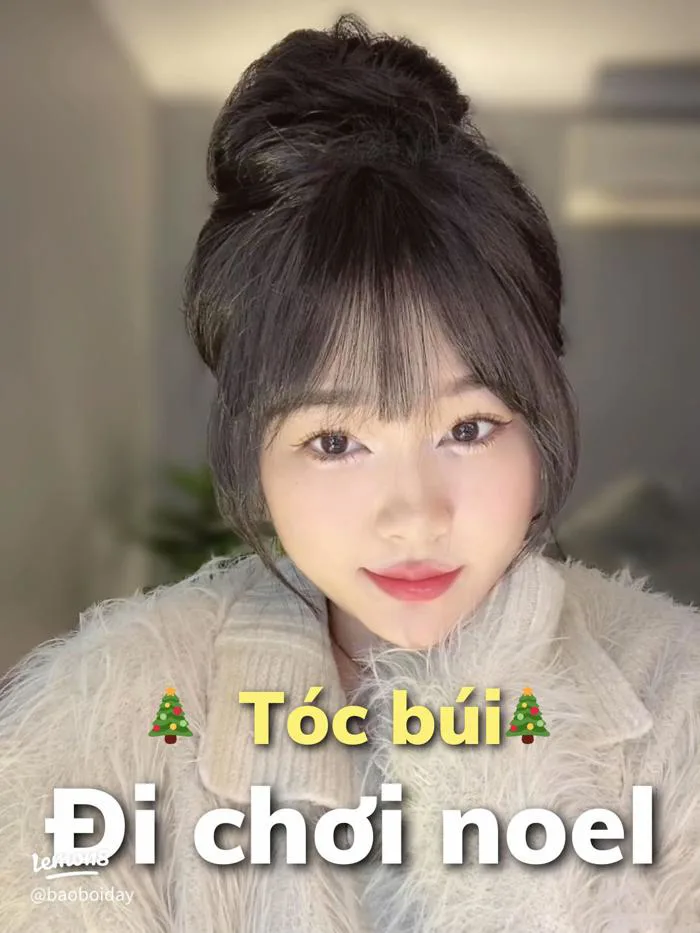 Kiểu tóc Natra dễ thương kiểu idol Lisa: cách búi tóc đi tiệc đơn giản