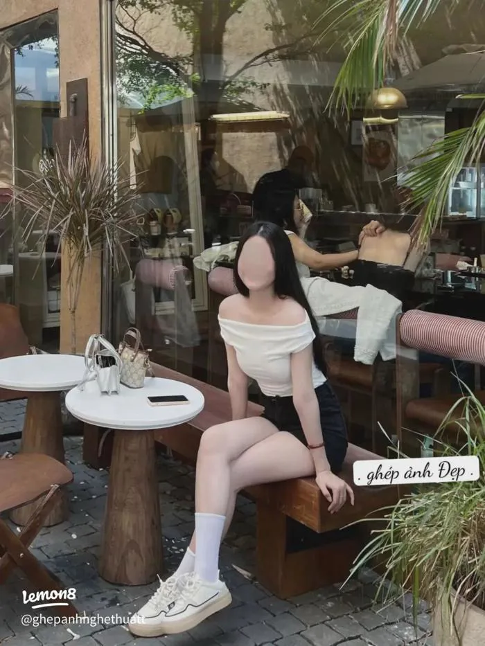 Ảnh đi cafe: 10 concept ghép ảnh gái xinh ngồi cafe cực đẹp