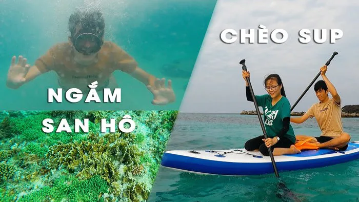 Chèo SUP, ngắm san hô ở vùng biển siêu đẹp | Đảo Bé | Đảo Lý Sơn | Ngân  Dương