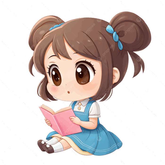 Hình ảnh Cô Gái Chibi Dễ Thương Hoạt Hình đang đọc Sách PNG , Clipart Sách,  Clipart đọc, Clipart Cô Gái PNG trong suốt và Vector để tải xuống miễn phí