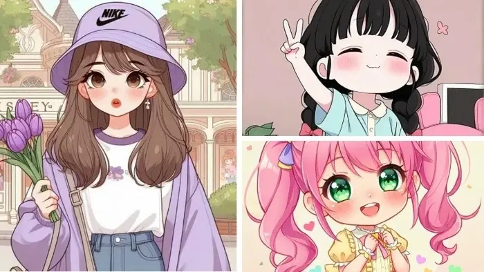 Bộ ảnh cô gái chibi dễ thương mang nét đẹp ngọt ngào