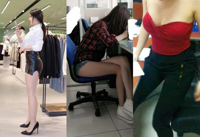 Gái xinh công sở trên bó chặt vòng 1, dưới váy ngắn cũn hớ hênh cực táo bạo  khiến đồng nghiệp tức mắt cau mày