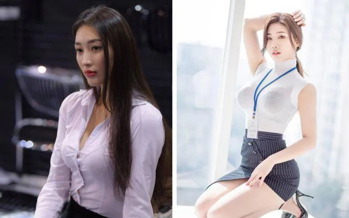 Phát hiện nhiều người đẹp công sở mặc đồ đi làm, o ép đường cong đến ngượng