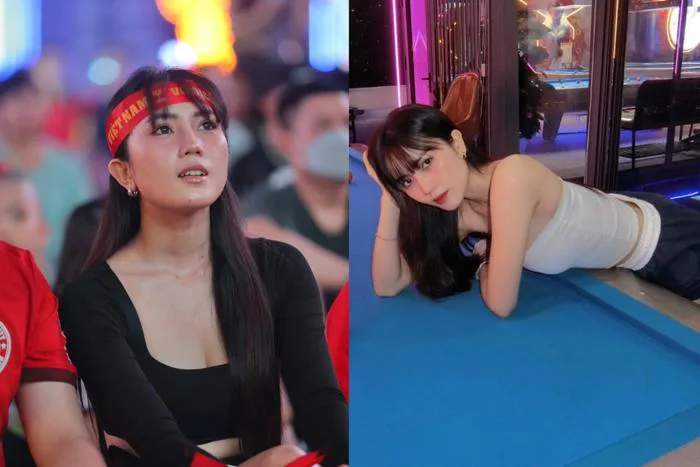 Đi xem bóng đá bỗng nổi tiếng vì xinh đẹp, cô gái Việt quá tải lời kết bạn  | Báo Dân trí