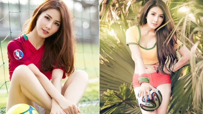 Diễm My 9x, Elly Trần và những hot girl nóng bỏng trong trang phục bóng đá  - Saostar.vn