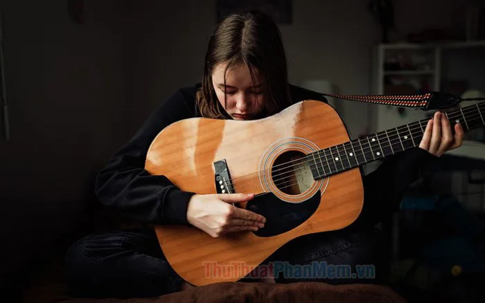 Hình ảnh Guitar buồn tuyệt đẹp