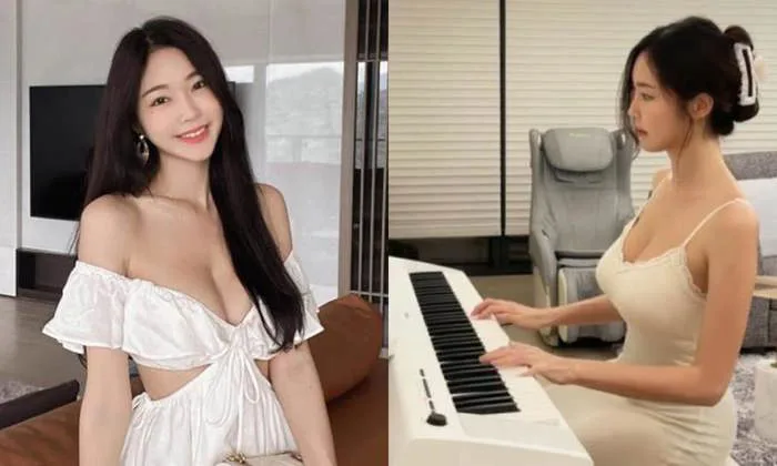 Nữ thần âm nhạc đăng video chơi piano nhưng để lộ vòng một ngồn ngộn khiến  cư dân mạng mất tập trung