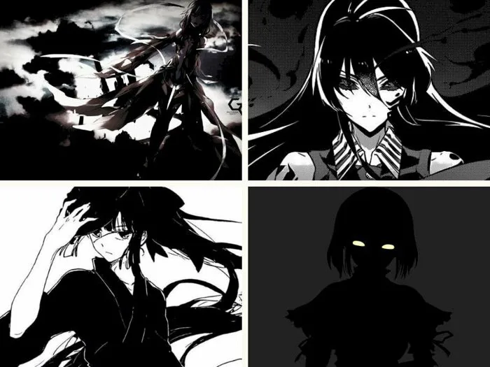 101 hình anime nữ ngầu trắng đen đẹp nhất, tải miễn phí