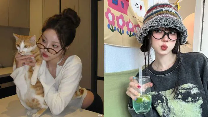 BST Ảnh Gái Cute Đeo Kính Sắc Nét Mang Phong Cách Xinh
