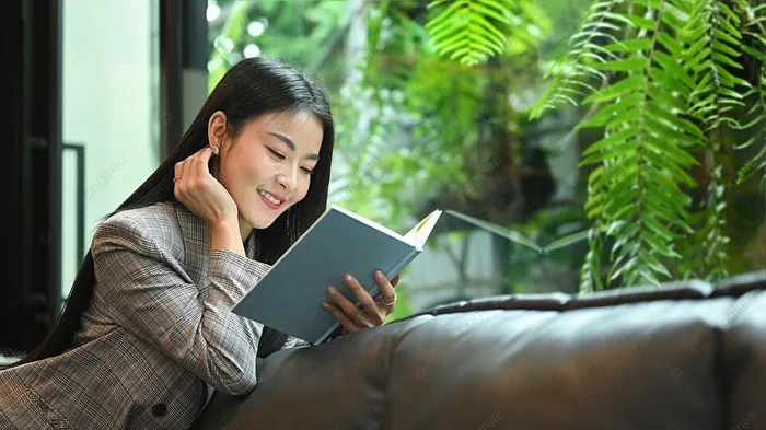 Nhàn Nhã đọc Sách Người Phụ Nữ Xinh đẹp Ngàn Năm Thưởng Thức Một Cuốn Sách  Trên Chiếc Ghế Dài Trong Một Ngày đẹp Trời Hình Chụp Và Hình ảnh Để Tải