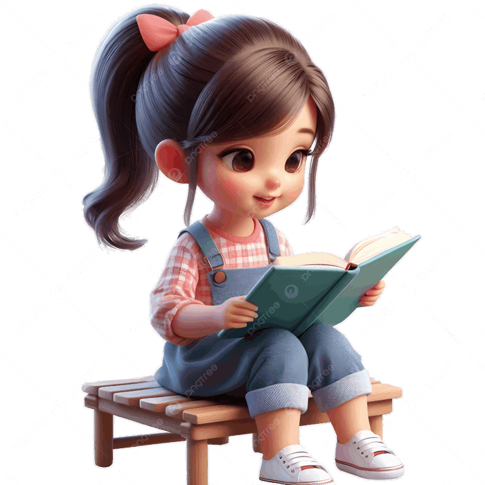 Hình ảnh Cô Gái 3d đang đọc Sách PNG , Ngày đọc Sách, Thư Viện, đọc PNG  trong suốt và Vector để tải xuống miễn phí
