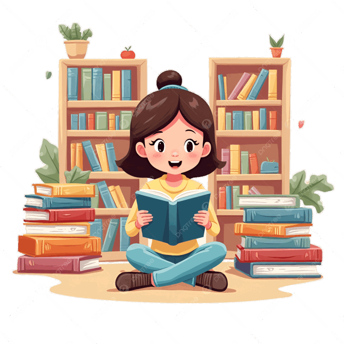 Cô Gái đọc Sách Hình ảnh PNG | Vector Và Các Tập Tin PSD | Tải Về Miễn Phí  Trên Pngtree