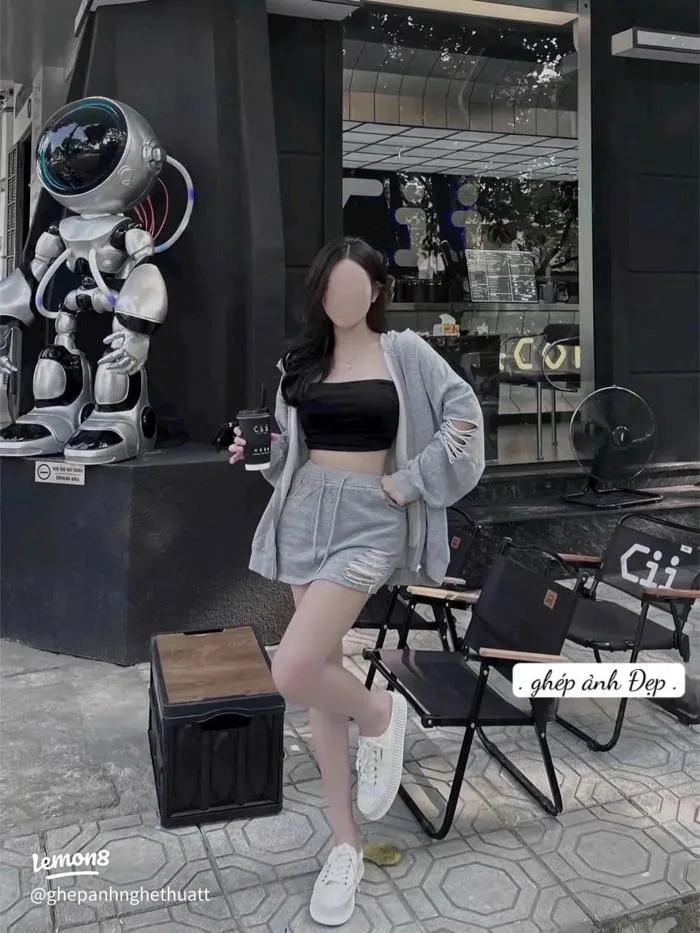 Ảnh đi cafe: 10 concept ghép ảnh gái xinh ngồi cafe cực đẹp