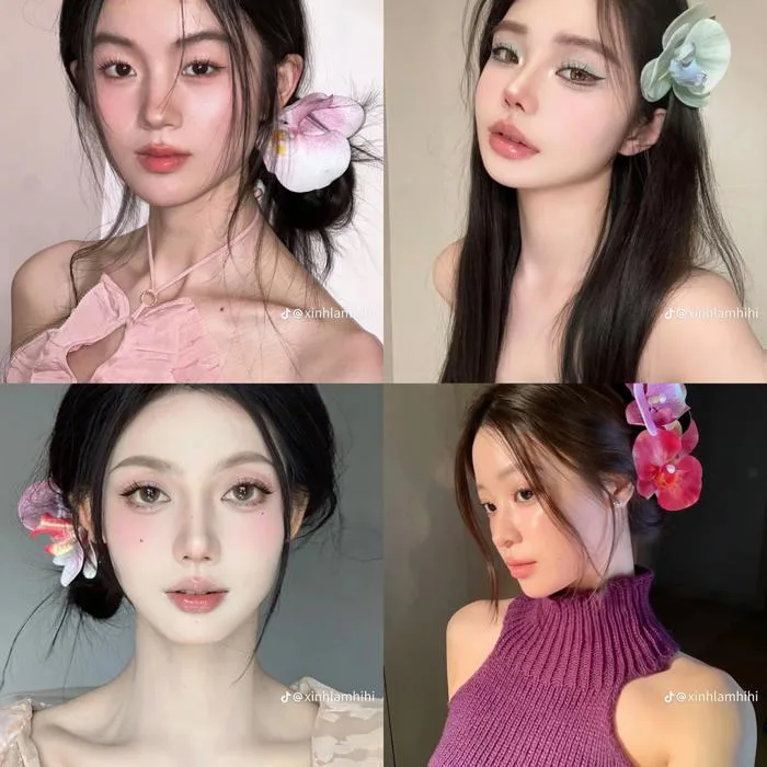 Kẹp tóc hoa lan gia nhập đường đua trào lưu 