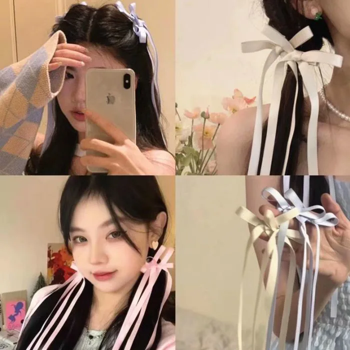 Cài Tóc Nơ Dây Ruy Băng Tết Tóc Vải Xinh | Kẹp Tóc Tiểu Thư Đi Chơi🌸 Chụp  Ảnh🌸 Kỷ Yếu Cài Tóc Nữ Màu Hồng Xanh Trắng - Lazada | Lazada Việt Nam