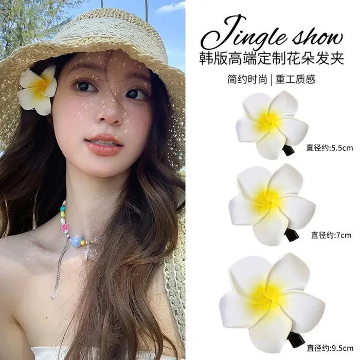 Kẹp Tóc Hoa Sứ Đi Biển Xinh Xắn Cho Bạn Gái, Phụ Kiện Cài Tóc Cao Cấp Chụp  Ảnh Nàng Thơ Mùa Hè