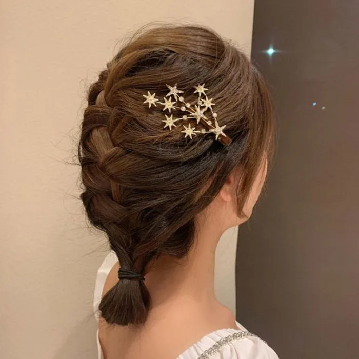 Kẹp Tóc Nữ Hình Ngôi Sao Kiểu Dáng Phong Cách Hàn Quốc