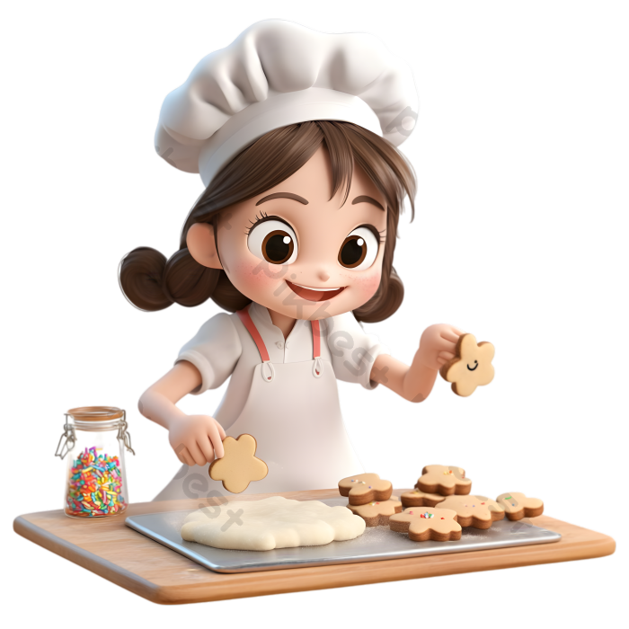 Tải miễn phí Cô Gái Trẻ đeo Tạp Dề Làm Bánh Quy Hình Bông Hoa Với Nụ Cười  Vui Vẻ Công cụ đồ họa | PSD chuyên nghiệp - Pikbest