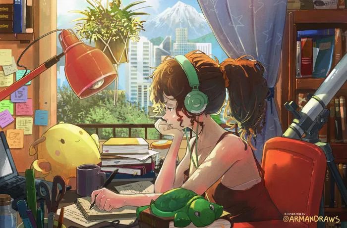 Nghệ thuật ủy quyền của Lofi Girl : r/DigitalArt