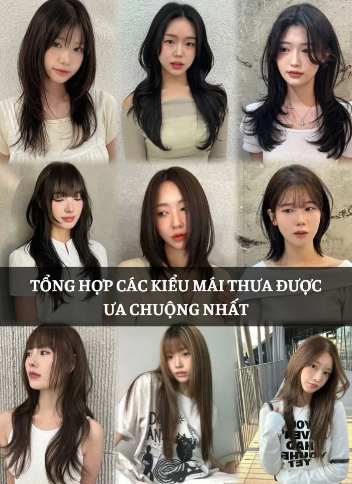 21+ Kiểu tóc mái thưa đẹp trendy giúp các nàng tăng sự trẻ trung