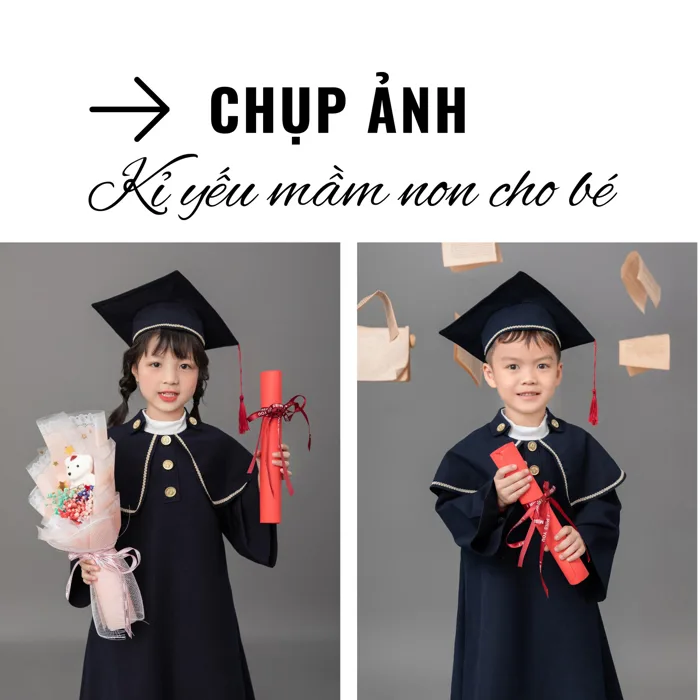 Concept chụp ảnh kỷ yếu mầm non HOT nhất năm 2025 2026