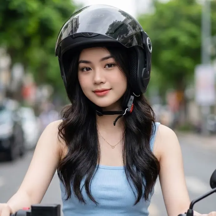 Top 5 mũ bảo hiểm 3/4 cho nữ siêu cute dễ thương