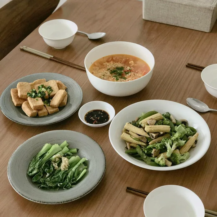 Loạt mâm cơm chay 