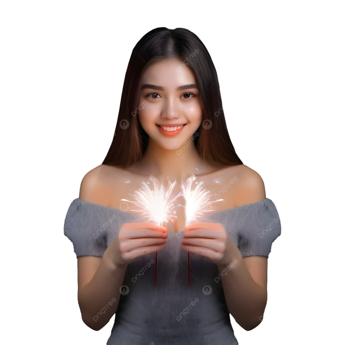 Hình ảnh Cô Gái Xinh đẹp Bắn Pháo Hoa Năm Mới PNG , Cô Gái Xinh đẹp, Cô Gái  Với Pháo Hoa, Pháo Hoa Năm Mới PNG trong suốt và Vector để