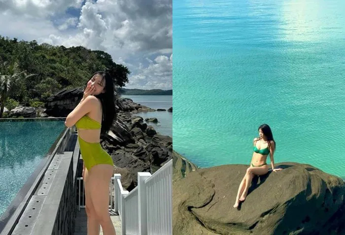 Mỹ nhân Hàn khoe dáng gợi cảm khi nghỉ dưỡng ở Phú Quốc