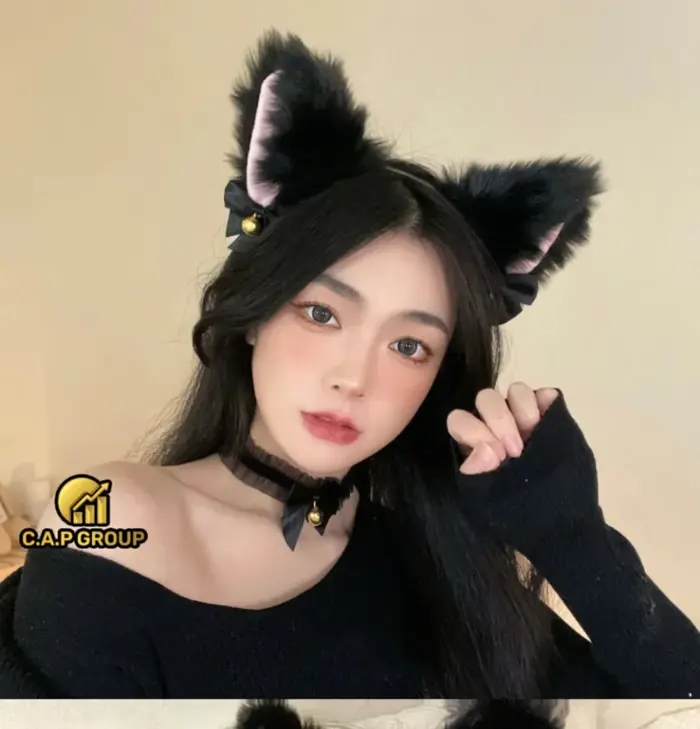Bờm tóc nữ tai Mèo cute cosplay Miêu nữ xinh dễ thương Hàn Quốc Bờm Tóc Tai  Mèo Hợp Kim Đen Trắng Phong Cách Thời Trang Nữ Catwoman - Lazada | Lazada