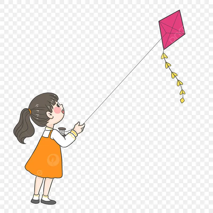 Cô Gái Thả Diều Hình ảnh PNG | Vector Và Các Tập Tin PSD | Tải Về Miễn Phí  Trên Pngtree