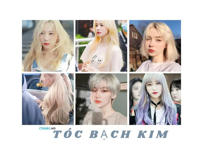 Top 26 kiểu tóc nữ màu bạch kim đẹp và hợp xu hướng 2026