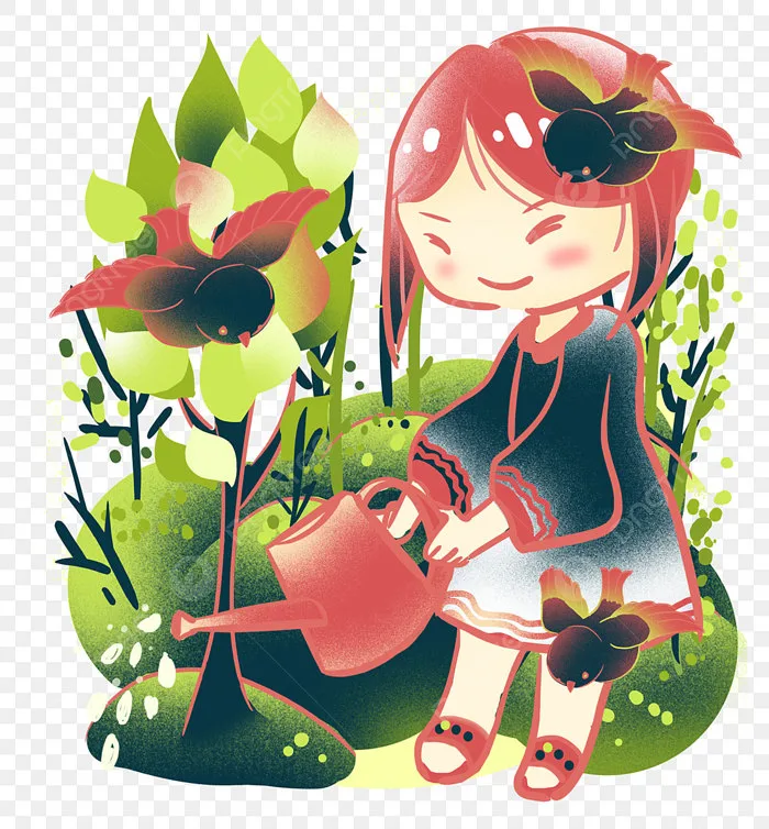 Hình ảnh Cô Gái Tưới Cây Vào Ngày Trồng Cây PNG , Cô Gái Tưới Cây Vào Ngày  Trồng Cây PNG , Cô Gái Tưới Cây, Tưới Nước PNG miễn phí tải