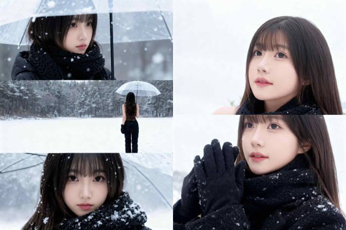 Trend tạo ảnh tuyết bằng Meitu: Biến ảnh mùa đông lung linh chỉ trong 1 phút
