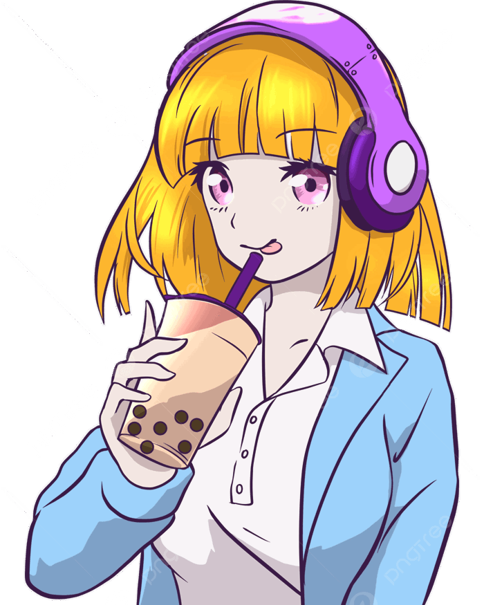 Hình ảnh Cô Gái Anime Uống Trà Sữa Trân Châu PNG , Sữa, Boba, Cô Gái Anime  PNG miễn phí tải tập tin PSDComment và Vector