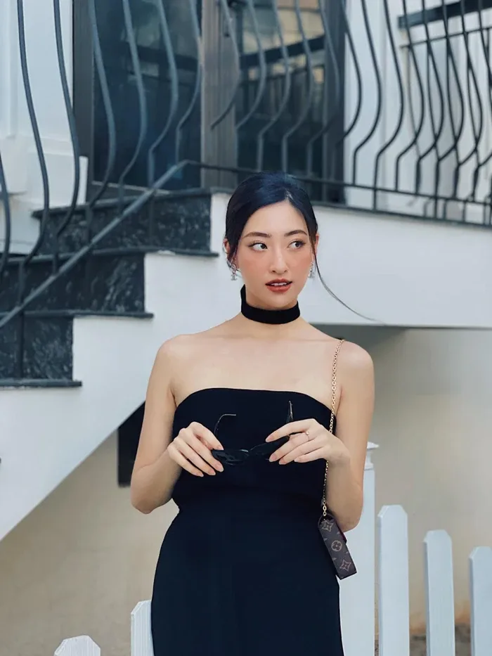 Hoa hậu Lương Thùy Linh ví mình như Emily In Paris trong bộ váy đen -  Saostar.vn