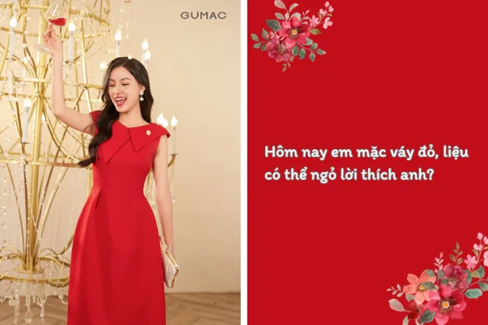 Tổng hợp 15+ stt cô gái mặc váy đỏ THẢ THÍNH cap CỰC HAY