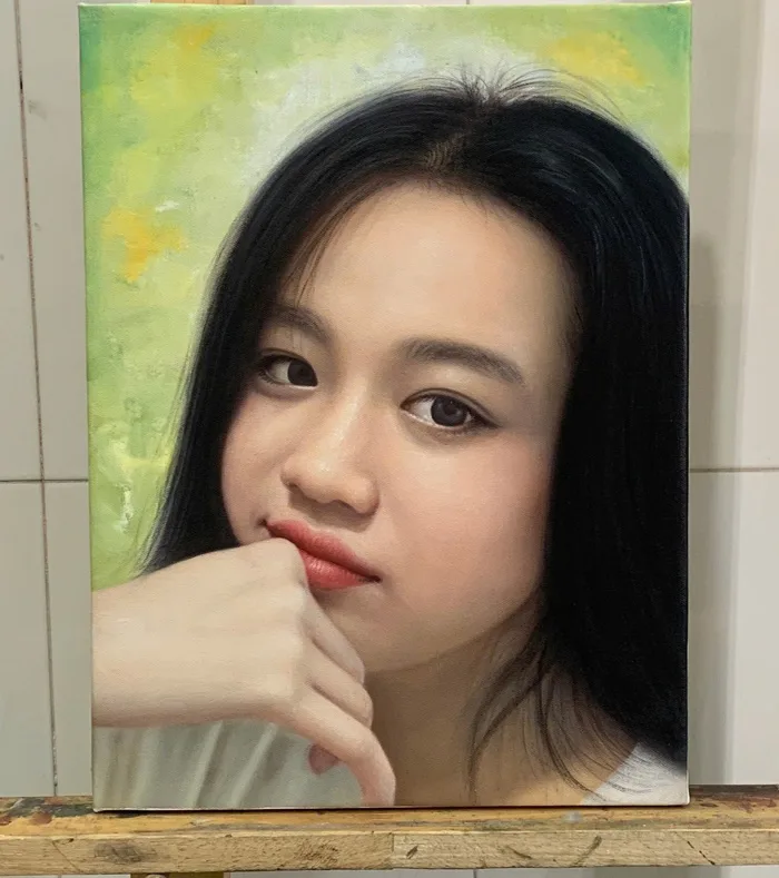 Tranh Sơn Dầu Chân Dung Cô Gái