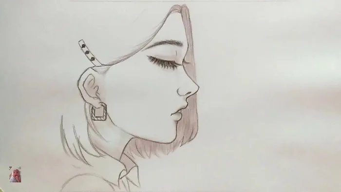 Vẽ cô gái xinh đẹp bằng bút chì cực dễ - Drawing beautiful girls with a  pencil is very easy;Anime.