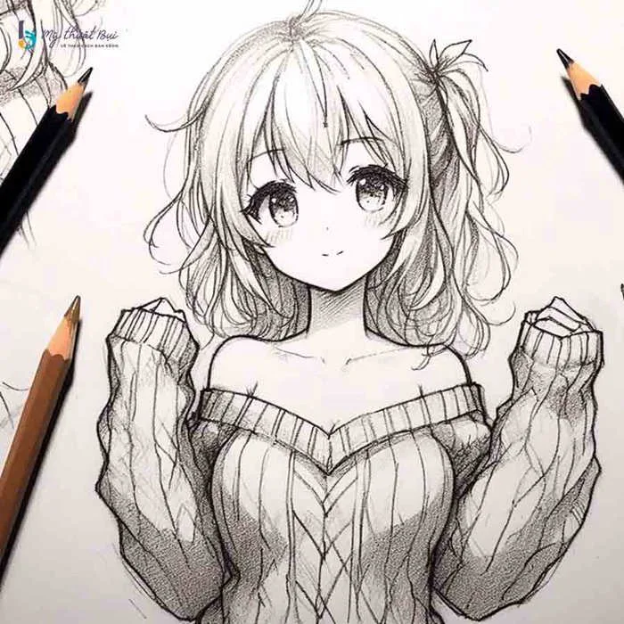 Tổng hợp +300 tranh vẽ anime nữ nam đẹp | Mỹ Thuật Bụi
