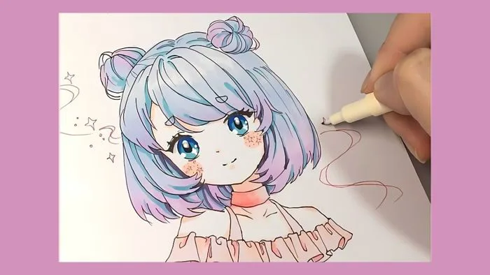 100+ hình vẽ tranh anime nữ đẹp hút hồn | Hướng dẫn vẽ