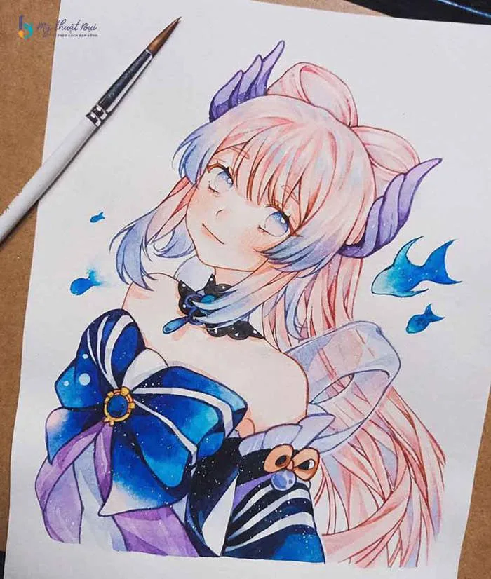 Tổng hợp +300 tranh vẽ anime nữ nam đẹp | Mỹ Thuật Bụi
