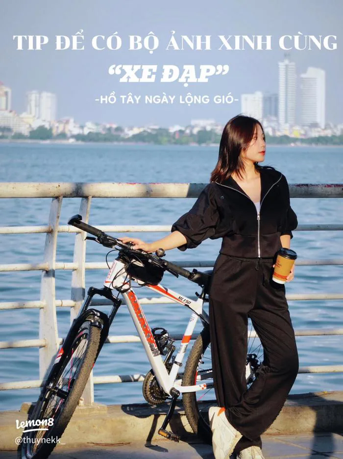 Chụp ảnh đạp xe Hồ Tây đẹp hơn với 4 mẹo nhỏ dễ áp dụng