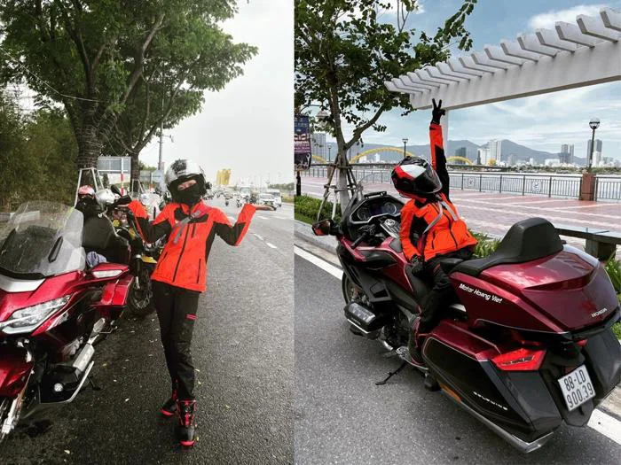 Nữ biker 9x xinh đẹp xuyên Việt trên chiếc motor 1800cc | Báo Dân trí