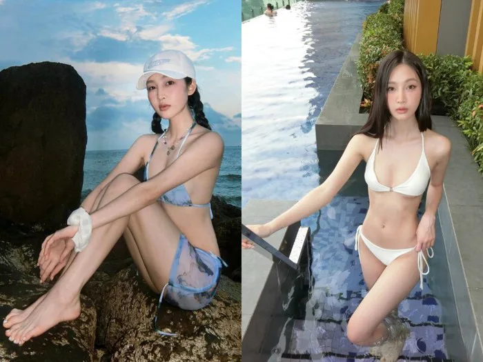 Cô y tá quê Hưng Yên xinh như hoa chăm diện bikini nóng bỏng, vòng eo 57cm  trứ danh, da trắng hồng mịn màng